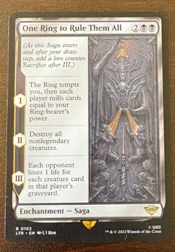 1x NM One Ring to Rule Them All - 0102 R LTR - MTG Magic Never Played x1 - Image 1