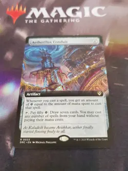 Mtg. 2x Aetherflux Conduit. Extended Art. Aetherdrift. Pack Fresh - Image 1