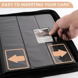 Trading Card Binder 9 Pocket, 432 Side-Loading TCG Album Folder Book Fit for ... - Image 5