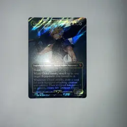 Cloud, Ex-SOLDIER (Borderless) (Surge Foil) Commander: Final Fantasy Foil - Image 1