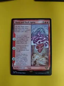 Three and back again. Enchantment saga rare MTG Card. Lord of the Rings. LTR. - Image 1