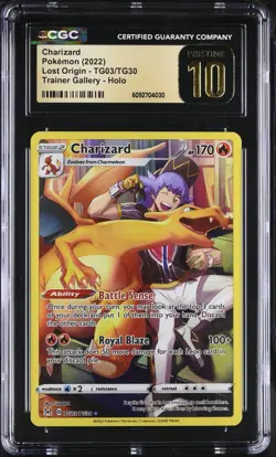 Pokemon 2022 Charizard TG03 Trainer Gallery Holo Lost Origin CGC 10 PRISTINE - Image 1