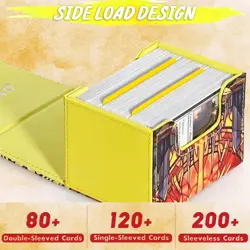 Deck Box for MTG Cards, Trading Card Storage Box Holds 120+ Sleeved Commander De - Image 5