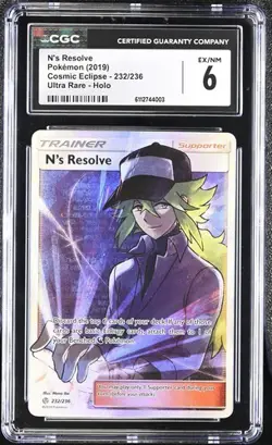 Pokemon English N's Resolve 232/236 2019 Cosmic Eclipse CCG 6 - Image 1