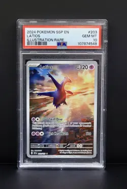 Pokemon 2024 Latios 203/191 IR Surging Sparks GEM MINT PSA 10 - Image 1