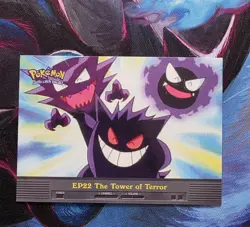 The Tower Of Terror EP22 Topps Pokemon Series 2 Gengar Haunter Gastly - Image 1