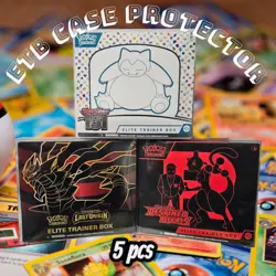 Pokemon Elite Trainer Box Plastic Protectors ETB Displays - 5 PK - Image 1