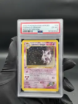 2000 Pokemon Sabrina's Gengar Holo 1st Edition PSA 6 - Image 1