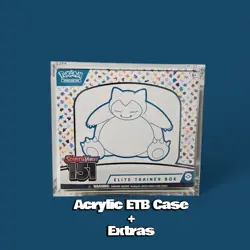 POKEMON ETB DISPLAY MAGNETIC CASE PROTECTOR + EXTRAS - Image 1