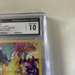CGC 10 GEM MINT Pikachu 160/159 Crown Zenith Secret Rare Pokemon Card - Image 3