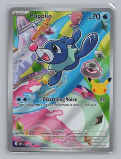 Popplio Holo 045 ME: Mega Evolution Promo Pokemon TCG NM Promo - Image 1