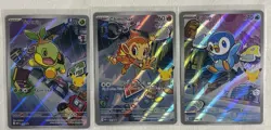 Chimchar, Piplup, Turtwig Pokemon 30th Anniversary First Partner Set of 3 Promo - Image 1