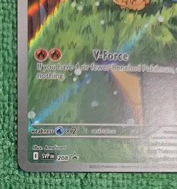 Pokemon TCG Victini Illustration Rare SVP 208 Black Star Promo - Image 4