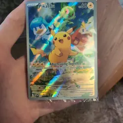 2023 Pokemon Paldea Evolved ETB Pikachu SVP 027 BLACK STAR PROMO SEALED! RJ1 - Image 1