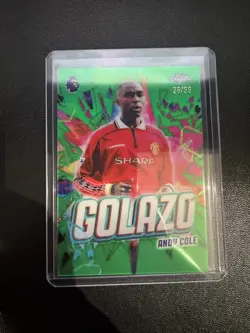 Topps Chrome 2026 Premier League - Andy Cole Manchester United Golazo Card /99 - Image 1