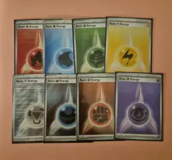 Pokemon Black Bolt White Flare Reverse Holo Energy Card Set SVE 017 - SVE 024 NM - Image 1
