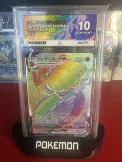 Pokemon TCG Centiskorch VMAX Darkness Ablaze 191/189 Holo Secret Rare ACE 10 - Image 1