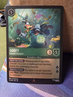 Goofy - Emerald Champion [Foil] #91 Lorcana Whispers in the Well - Image 1