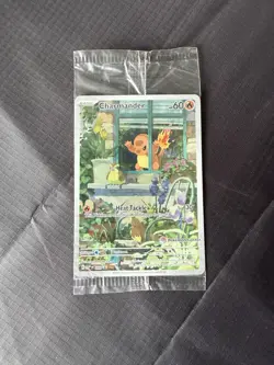 Pokemon Center Exclusive Charmander Holo Card 044 Scarlet Violet Promo - Image 1