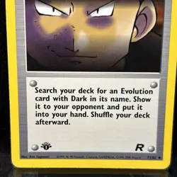 Pokemon 1st Edition The Boss's Way 73/82 Team Rocket Pokemon Card Vintage VTG - Image 2