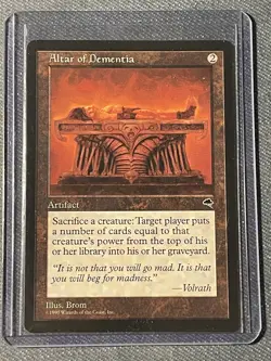 MTG NM Magic the Gathering ALTAR OF DEMENTIA Tempest Near Mint - Image 3
