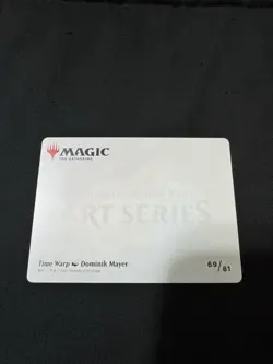 Time Warp Art Card (Gold-Stamped Signature) Magic The Gathering - Image 3