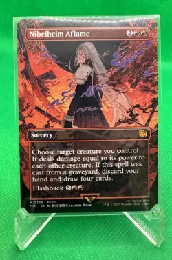 MTG English Nibelheim Aflame (Borderless) NM - Image 1