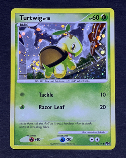 2007 Pokemon TURTWIG Promo POP SERIES 6 Set COSMOS HOLO Card 17/17 Butt SWIRL - Image 1