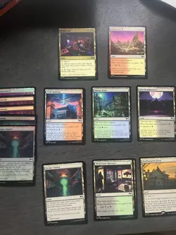 MTG TMNT Land Lot (28 Cards) - Turtle Lair, Dimension X + 5 FOILS - Image 1