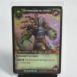Archimonde the Defiler NM Card Timewalkers World of Warcraft TCG Holo Foil - Image 1