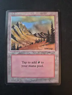Magic The Gathering Mountain Basic Land Arabian Nights - Image 2