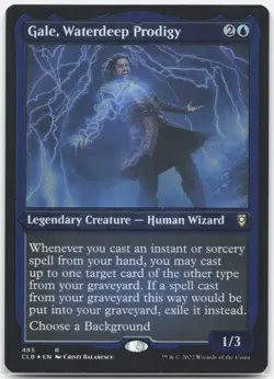 Gale, Waterdeep Prodigy (Foil Etched) R Commander Legends: Battle for Baldur's G - Image 1