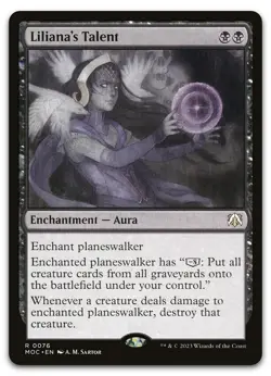 Liliana's Talent #76 (NM) March of the Machine MOC Magic MTG pack fresh edh - Image 1