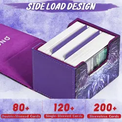 Deck Box for MTG Cards, Trading Card Storage Box Holds 120+ Sleeved Commander De - Image 5