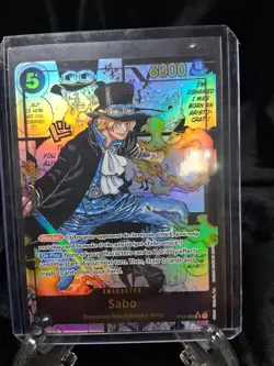 Sabo Alternate Art Manga Rare - Kingdoms of Intrigue OP04-083 One Piece Card TCG - Image 1
