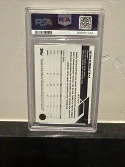 2023 Topps Sapphire VICTOR WEMBANYAMA Rookie #1 PSA 9 - Image 5