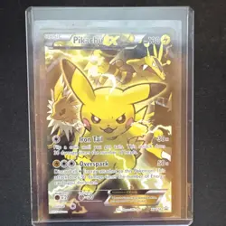 Pikachu EX XY124 XY Promo Full Art Holo Basic Pokemon Card 130 HP - Image 1