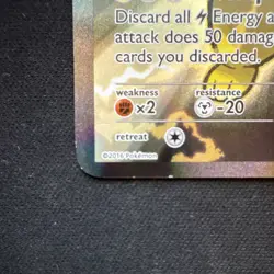 Pikachu EX XY124 XY Promo Full Art Holo Basic Pokemon Card 130 HP - Image 4