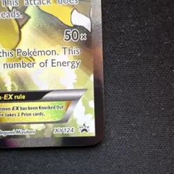 Pikachu EX XY124 XY Promo Full Art Holo Basic Pokemon Card 130 HP - Image 5