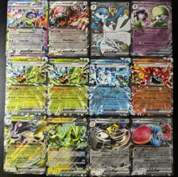 Pokemon EX Card Lot (12) Gardevoir IR, Terapagos, Ogerpon Masks Bloodmoon NM ex - Image 1