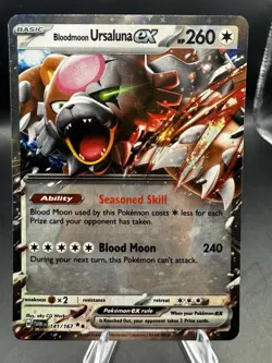 Pokemon EX Card Lot (12) Gardevoir IR, Terapagos, Ogerpon Masks Bloodmoon NM ex - Image 4