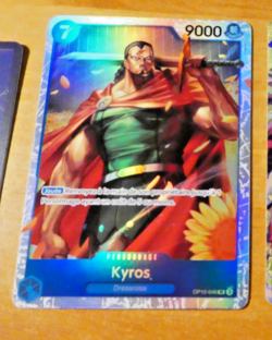 ONE PIECE ENGLISH CARD HOLO GAME CARTE KYROS OP10-046 SR ** - Image 1