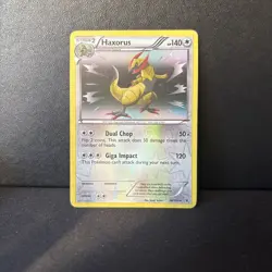 Pokemon Card Haxorus Noble Victories Reverse Holo Rare 88/101 - Image 1