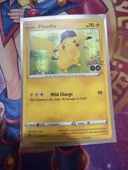 Holo Pikachu (28) 028/078 Holo Rare Pokemon GO Card LP - Image 1