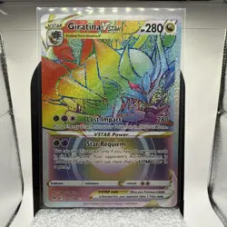 Giratina VSTAR (Secret) 201/196 Swsh11: Lost Origin Holo Pokemon Card NM - Image 1