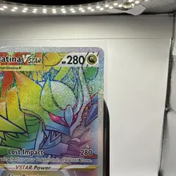 Giratina VSTAR (Secret) 201/196 Swsh11: Lost Origin Holo Pokemon Card NM - Image 3