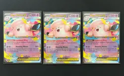 Pokemon TCG POR - Mega Clefable EX 031/088 Double Rare - 3 Card Lot - Image 1