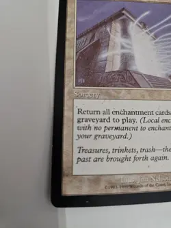 MTG Replenish Sorcery White Rare Card 1999 Jim Nelson Urza's Destiny - Image 2