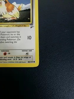 Pokemon Card Pidgey 86/130 Base Set 2 Common WOTC - Image 5