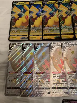 JUMBO Pokemon Card Pikachu V, Eldegoss, Boltund, Alakazam, Shiny, Etc. Lot Of 29 - Image 2